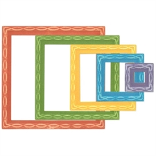 Sizzix Framelits - Stacey Park / Fanciful Framelits - Yvette Interlaced Squares